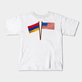 American Armenian Flag Kids T-Shirt